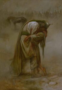 این قالب تپان که چنین مانده بر زمین شاه شهید ناشده مدفون حسین توست