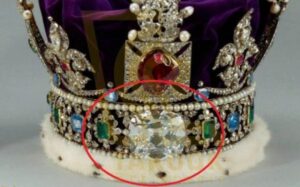 الماس کوه نور یر تاج ملکه الیزابت